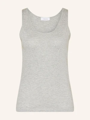 Darling Harbour Dzianinowy Top Z Błyszczącą Przędzą grau