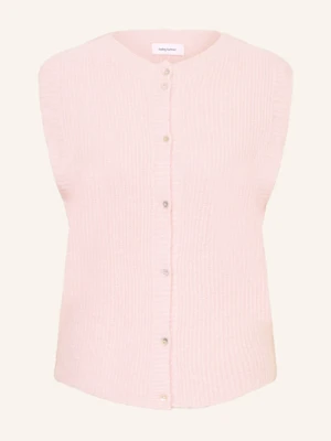 Darling Harbour Kamizelka Z Dzianiny Z Dodatkiem Alpaki rosa