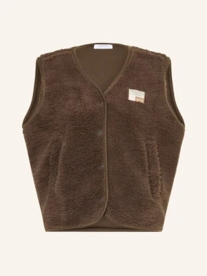 Darling Harbour Kamizelka Z Futerkiem Pluszowym braun