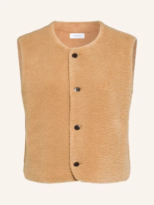 Darling Harbour Kamizelka Z Futra Teddy beige