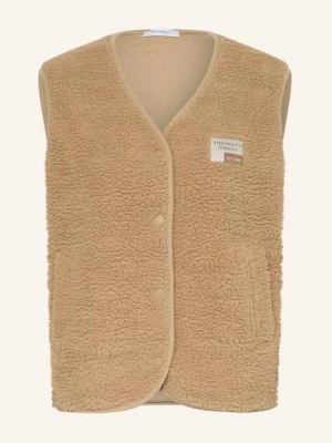 Darling Harbour Kamizelka Z Pluszowego Materiału braun