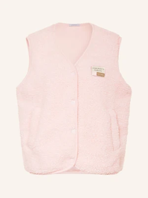 Darling Harbour Kamizelka Z Pluszowego Materiału rosa