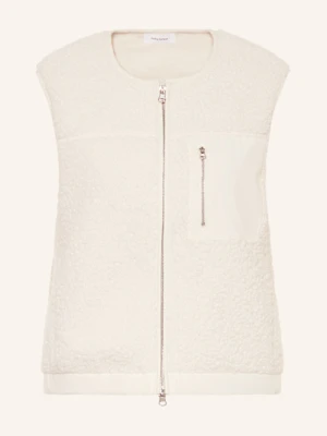 Darling Harbour Kamizelka Z Pluszowego Materiału weiss