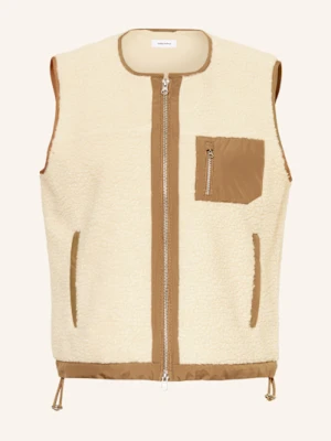 Darling Harbour Kamizelka Z Pluszowego Materiału weiss