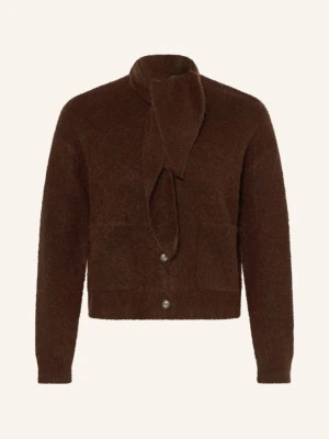 Darling Harbour Kardigan Z Moheru braun DARK BROWN