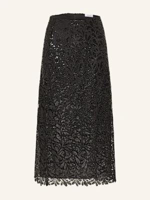 Darling Harbour Koronkowa Spódnica Z Cekinami schwarz