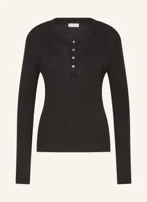 Darling Harbour Koszulka Henley schwarz