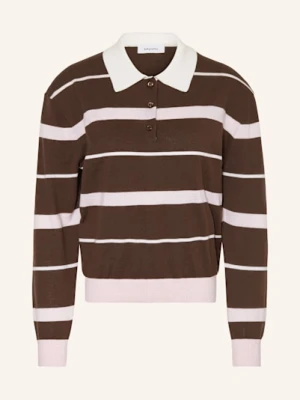 Darling Harbour Koszulka Polo Z Dzianiny braun