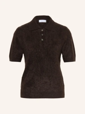 Darling Harbour Koszulka Polo Z Dzianiny Z Kaszmiru braun DARK BROWN