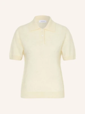 Darling Harbour Koszulka Polo Z Dzianiny Z Kaszmiru weiss CREME