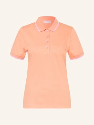 Darling Harbour Koszulka Polo Z Pikowanym Wzorem orange