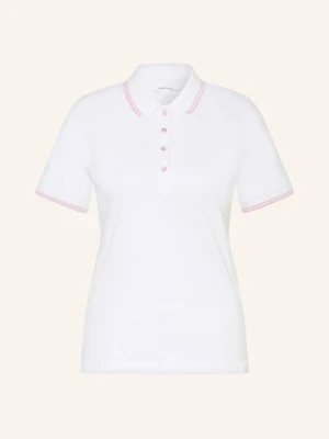 Darling Harbour Koszulka Polo Z Pikowanym Wzorem weiss