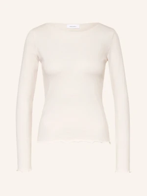 Darling Harbour Koszulka Z Długim Rękawem Z Falbankami beige