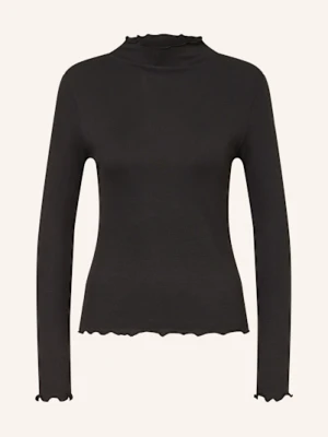 Darling Harbour Koszulka Z Długim Rękawem Z Falbankami schwarz