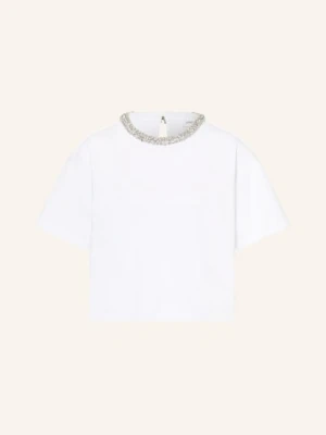 Darling Harbour Koszulka Z Kamieniami Ozdobnymi weiss