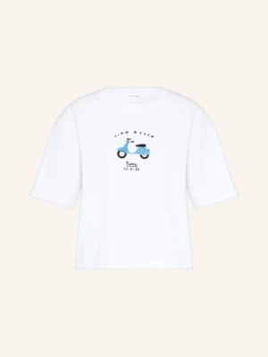 Darling Harbour Koszulka Z Ozdobnymi Perełkami weiss