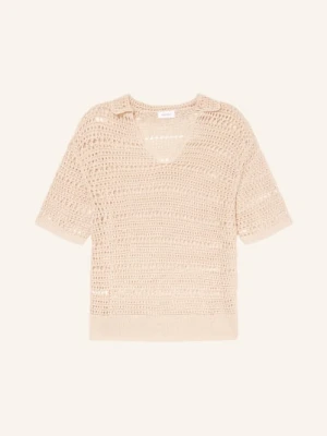 Darling Harbour Koszulka Z Szydełkiem beige