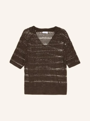 Darling Harbour Koszulka Z Szydełkiem braun