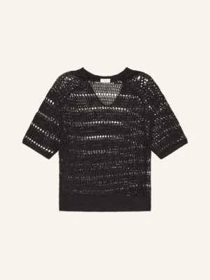 Darling Harbour Koszulka Z Szydełkiem schwarz