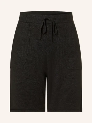 Darling Harbour Krótkie Spodenki Z Dzianiny Lnianej schwarz