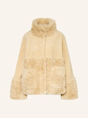 Darling Harbour Kurtka Pluszowa Ze Sztucznym Futrem beige