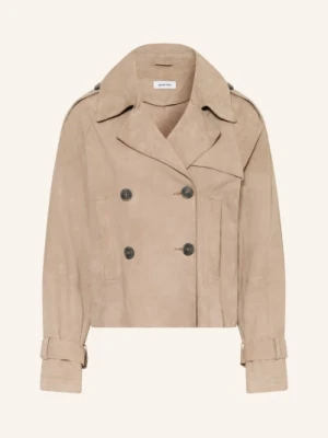 Darling Harbour Kurtka Skórzana beige