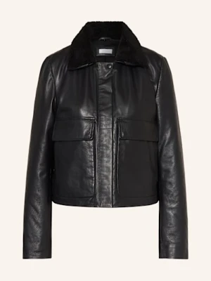 Darling Harbour Kurtka Skórzana Z Odpinanym Pluszowym Materiałem schwarz