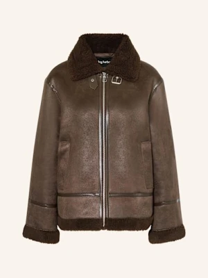 Darling Harbour Kurtka Z Imitacji Skóry Z Pluszowym Materiałem braun
