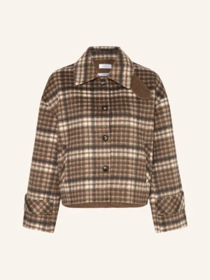 Darling Harbour Kurtka Z Klapami braun BROWN CHECK