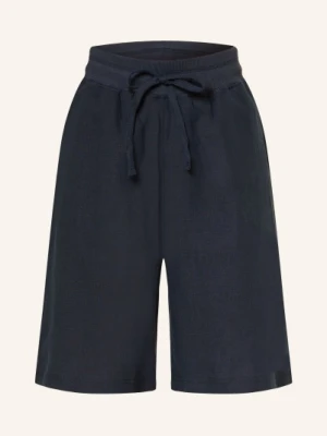 Darling Harbour Lniane Bermudy blau