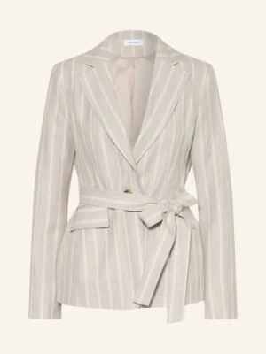 Darling Harbour Marynarka Z Lnu beige