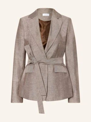 Darling Harbour Marynarka Z Lnu braun