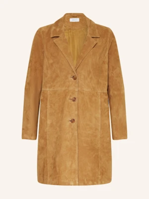 Darling Harbour Płaszcz Skórzany braun