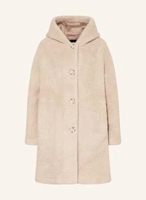 Darling Harbour Płaszcz Z Pluszowego Materiału beige