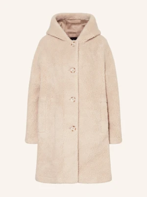 Darling Harbour Płaszcz Z Pluszowego Materiału beige