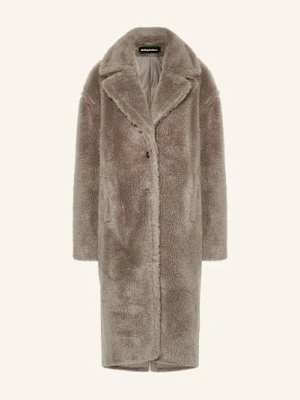 Darling Harbour Płaszcz Ze Sztucznego Futra beige
