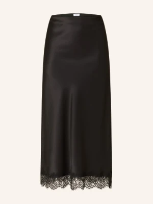 Darling Harbour Satynowa Spódnica Z Koronką schwarz