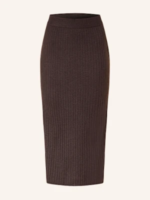 Darling Harbour Spódnica Z Dzianiny braun