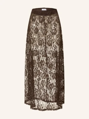 Darling Harbour Spódnica Z Koronki braun
