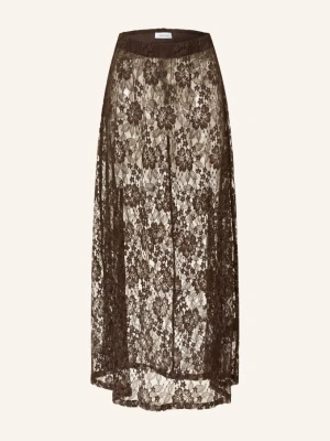 Darling Harbour Spódnica Z Koronki braun DARK BROWN