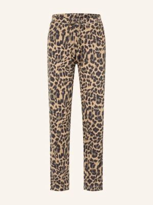 Darling Harbour Spodnie Do Spania braun LEO PRINT