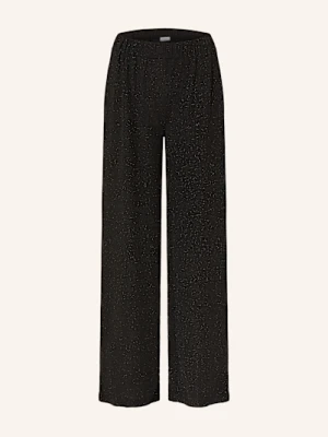 Darling Harbour Spodnie Marlena Z Błyszczącą Przędzą schwarz