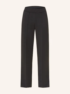 Darling Harbour Spodnie Marlena Z Dżerseju schwarz