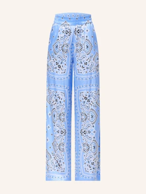 Darling Harbour Spodnie Marlena Z Jedwabiu blau