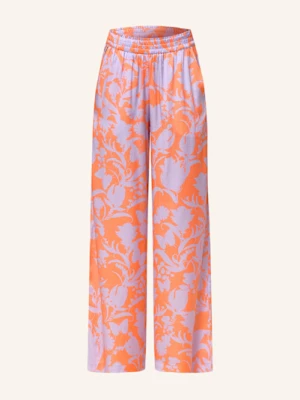 Darling Harbour Spodnie Marlena Z Jedwabiu orange
