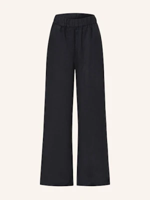 Darling Harbour Spodnie Marlena Z Lnu schwarz