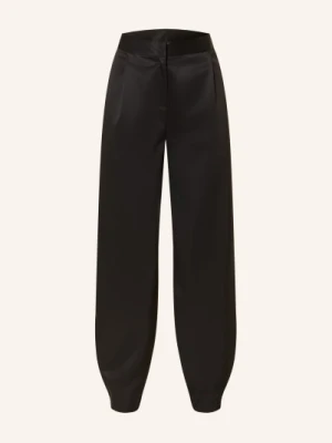 Darling Harbour Spodnie Satynowe schwarz