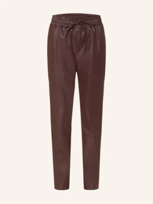 Darling Harbour Spodnie Z Imitacji Skóry rot