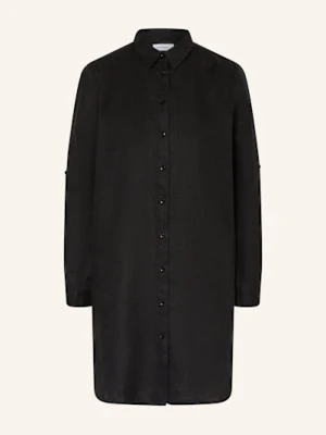 Darling Harbour Sukienka Koszulowa Z Lnu schwarz