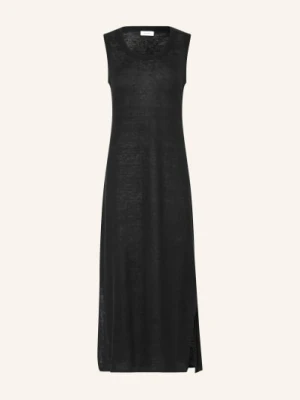 Darling Harbour Sukienka Z Dzianiny Lnianej schwarz